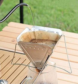 Foldable coffee drip holder Stainless steel