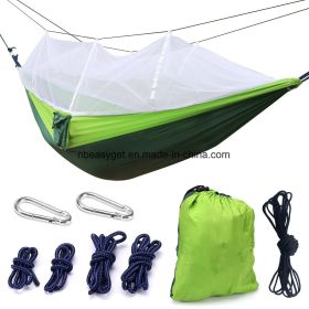 Double Camping Hammock with Mosquito Net Nylon Fabric