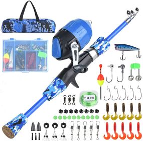 Children And Teenagers Outdoor Fishing Equipment Set (Option: Blue set)