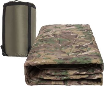 Kylebooker Camo Woobie Blanket Waterproof Poncho Liner (Color: CP)