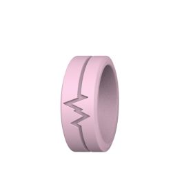 Outdoor Survival Luminous Silicone Ring Three Colors Optional Outdoor Camping Supplies (Quantity: 1pc, Color: pink)