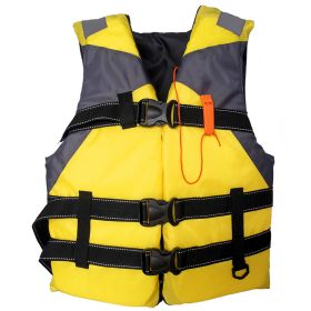 1pc Adult Portable Breathable Inflatable Vest; Life Vest For Swimming Fishing Accessories (Color: yellow)