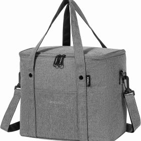 Reusable Large Lunch Cooler Box (Color: grey)